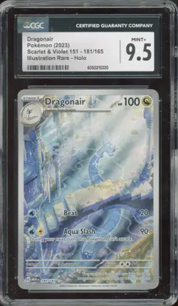 2023 Pokemon Illustration Rare Holo #181/165 Dragonair Mint+ CGC 9.5 - Image 1