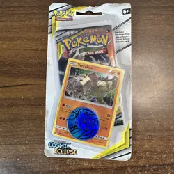 Pokemon Sun & Moon Cosmic Eclipse Sealed Blister Pack Terrakion Promo Coin New - Image 1