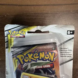 Pokemon Sun & Moon Cosmic Eclipse Sealed Blister Pack Terrakion Promo Coin New - Image 2