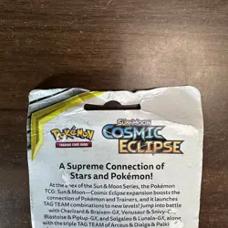 Pokemon Sun & Moon Cosmic Eclipse Sealed Blister Pack Terrakion Promo Coin New - Image 5
