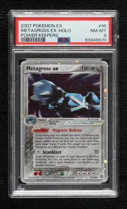 Metagross Holo Pokemon EX Power Keepers PSA 8 2007 - Image 1