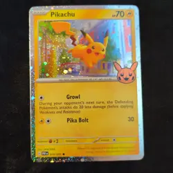 Pokemon-Pikachu 062/193 Trick or Trade 2023 Holo - Image 1