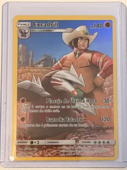 Pokemon Sun & Moon Cosmic Eclipse Secret Rare Excadrill 246/236 NM-Mint Spanish - Image 1