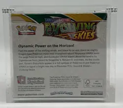 Pokemon TCG Sword & Shield Evolving Skies Booster Box Sealed w/ Acrylic Case - Image 3