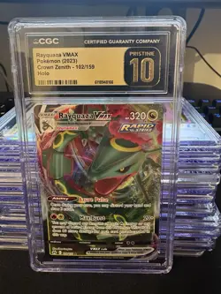 Pokemon Rayquaza VMAX 102/159 Crown Zenith Ultra Rare Holo CGC Pristine 10 - Image 1