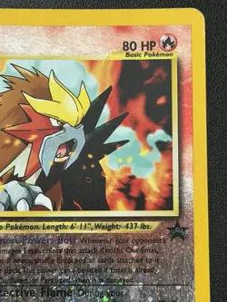 Entei 34 Pokemon TCG Black Star Promo Reverse Holo Movie Promo - Image 3