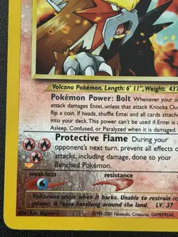 Entei 34 Pokemon TCG Black Star Promo Reverse Holo Movie Promo - Image 5