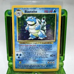 Pokemon TCG Blastoise Base Set Holo Rare 2/102 Wizards 1999 English LP - Image 1