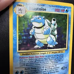 Pokemon TCG Blastoise Base Set Holo Rare 2/102 Wizards 1999 English LP - Image 3