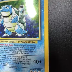 Pokemon TCG Blastoise Base Set Holo Rare 2/102 Wizards 1999 English LP - Image 4