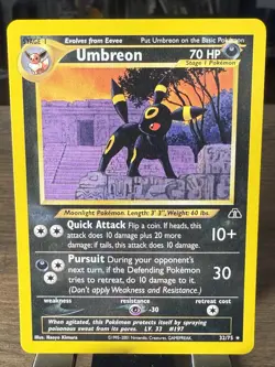 Pokemon Umbreon 32/75 Neo Discovery Rare Unlimited English - Near Mint - Image 1