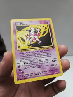 Pokemon TCG Mr. Mime 22/64 Jungle Set Unlimited Non-Holo Rare LP - Image 3