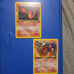 Pokemon Team Rocket Dark Charmeleon + Charmander Evolution Set - 1st Edition - Image 1
