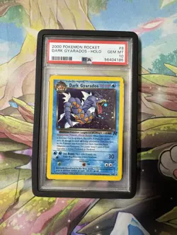 2000 POKEMON ROCKET #8 DARK GYARADOS-HOLO PSA 10 - Image 1