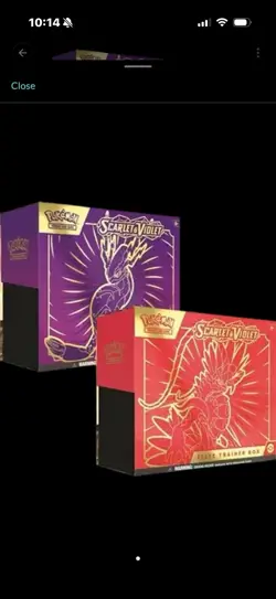 Pokemon Scarlet & Violet Base Set ETB (Miraidon & Koraidon) Sealed - Image 1