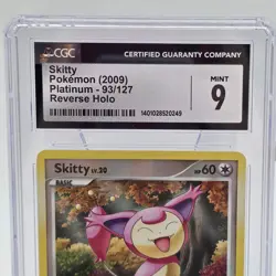 Pokemon Skitty Platinum 93/127 Reverse Holo 2009 CGC 9 Mint Graded Card - Image 2