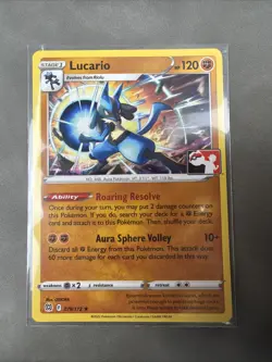 Lucario Pokemon Prize Pack Series 2 Promo Pokemon Card NM/LP Play Stamp - Image 1