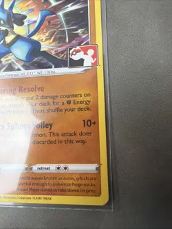 Lucario Pokemon Prize Pack Series 2 Promo Pokemon Card NM/LP Play Stamp - Image 4