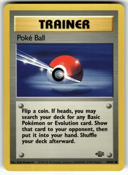 Poke Ball 64/64 Jungle LP Pokemon Card TCG - Image 1