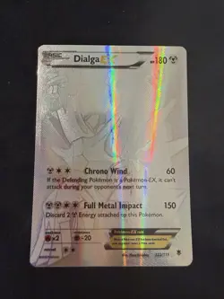 Dialga EX Full Art Secret Rare Holo Pokemon Card XY Phantom Forces 122/119 - Image 1