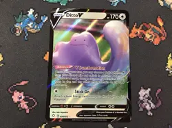 Pokemon TCG Ditto V 050/072 Rare Pokemon Card - Image 1