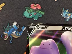 Pokemon TCG Ditto V 050/072 Rare Pokemon Card - Image 2