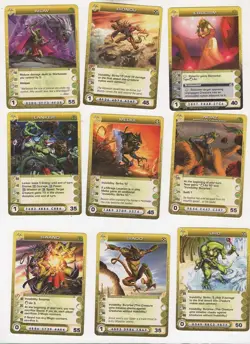 Chaotic lot #049. Lot of 9 Mipedians creature cards. All MAX Energy - Image 1