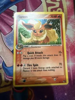 Flareon - 2/17 - Pokemon Pop Series 3 Holo Card LP - Image 1