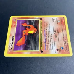Charmander 50/82 2000 Team Rocket 1st Edition Pokemon Card TCG WOTC Vintage LP - Image 4