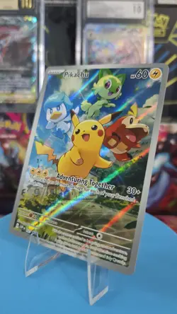Pikachu SVP 027 Holo Black Star Promo Pokemon Card Scarlet & Violet Sealed - Image 1