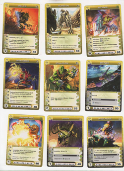 Lot #0676. 9 Chaotic Mipedian cards . - Image 1