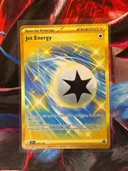 Jet Energy 252/191 Pokemon Card TCG Surging Sparks Hyper Rare Gold Card - Image 1