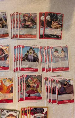 One Piece TCG Trafalgar Law OP14 Red Deck – 70 Cards – English - Image 3