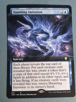 MTG Haunted Library (Extended Art) Innistrad VOW NM - Image 1