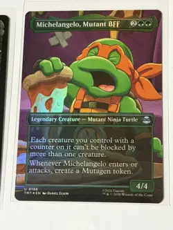 Michelangelo, Mutant BFF Borderless Teenage Mutant Ninja Turtles Foil 198 - Image 1