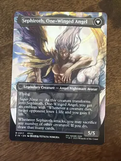 Sephiroth, Fabled SOLDIER (0317) (Borderless) Final Fantasy Regular - Image 2