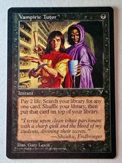 Wizards of the Coast Vampiric Tutor MTG Instant 1996 Black Gary Leach - Image 1