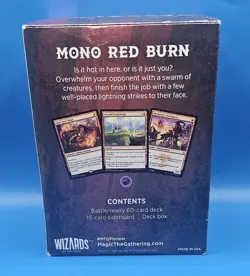 MTG Magic Mono Red Burn Pioneer Challenger Deck 2021 Factory Sealed - Image 2