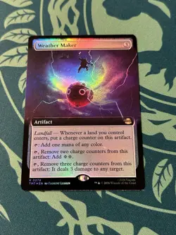 Weather Maker Extended Art Foil Teenage Mutant Ninja Turtles TMT MTG Magic - Image 1