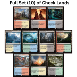 Full SET of Check Lands - MTG Dual Land - Magic the Gathering Commander NM - Image 1