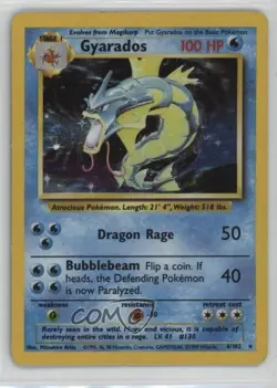 Gyarados Holo Pokemon Base Set #6 1999 - Image 1