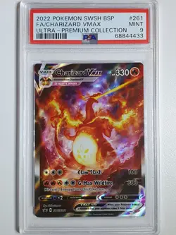 2022 Pokemon Charizard VMAX SWSH261 Full Art Ultra Premium Collection - PSA 9 - Image 1