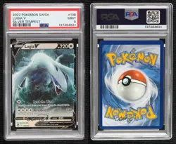 Lugia V Pokemon Sword & Shield Silver Tempest PSA 9 MINT - Image 3