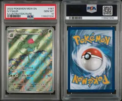 Pokemon Ivysaur 167/165 Scarlet & Violet 151 Illustration Rare Holo PSA 10 - Image 3