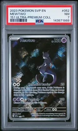 2023 POKEMON MEWTWO SVP en 151 ULTRA PREMIUM COLL. PSA {7} - Image 1