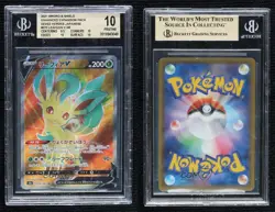 Super Rare - Leafeon V Japanese Pokemon Sword & Shield Eevee Heroes (s6a) BGS 10 - Image 3