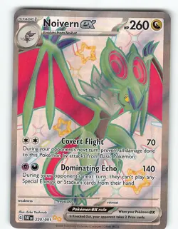 NOIVERN EX 220/091 SHINY ULTRA RARE PALDEAN FATES POKEMON NM - Image 2