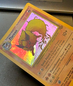 Pokemon FLAREON Jungle 3/64 Holo Unlimited Holo Rare Near Mint NM Condition - Image 3