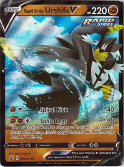 Rapid Strike Urshifu V – Pokemon TCG SWSH107 Promo Ultra Rare MP - Image 1
