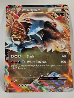 White Kyurem EX 96/135 Ultra Rare 2012 Pokemon Black & White Plasma Storm NM - Image 1